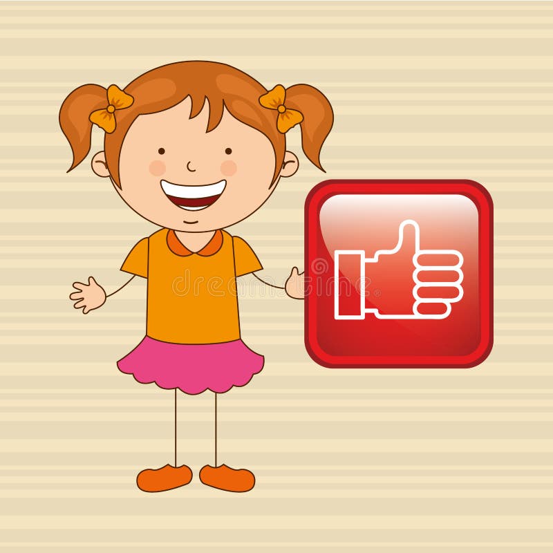 Children and technology design vector illustration