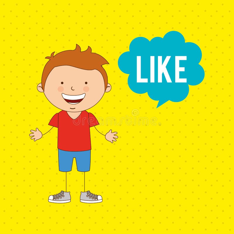 Children and technology design stock illustration