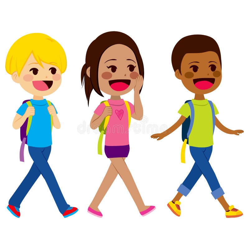 Children Walking Clipart Stock Illustrations – 1,682 Children