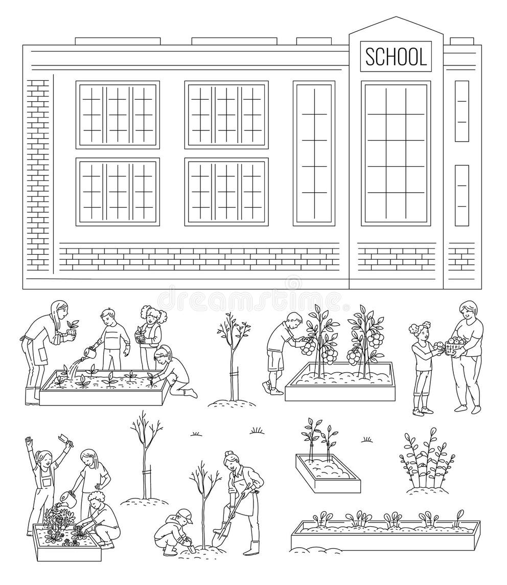 Gardening Line Art Stock Illustrations – 31,564 Gardening Line Art
