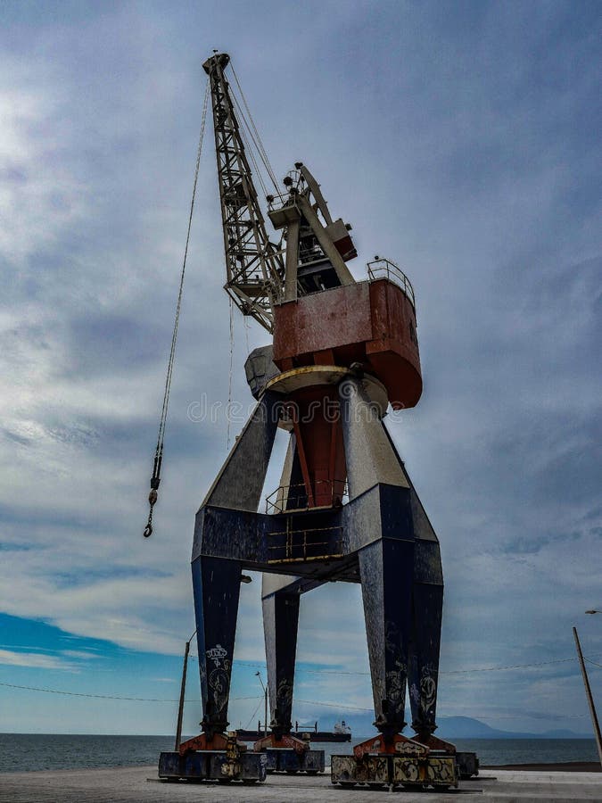 Chile Antofagasta port crane for shipping stock images Chile Antofagasta port crane for shipping stock images