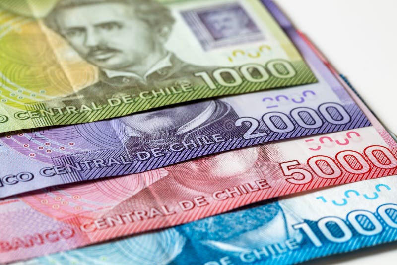 Currency Of Chile Pesos Money Stock Image Image Of Bank Trade