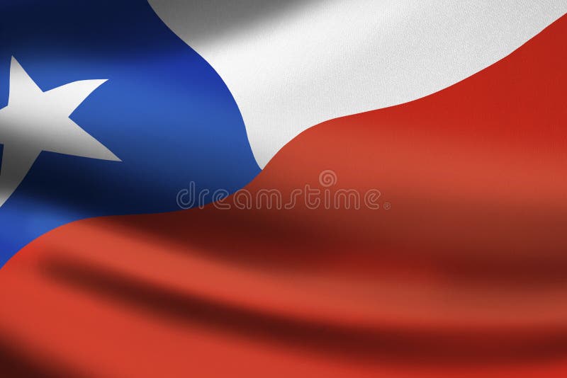 Chile flag waving stock illustration. Illustration of front 185000120