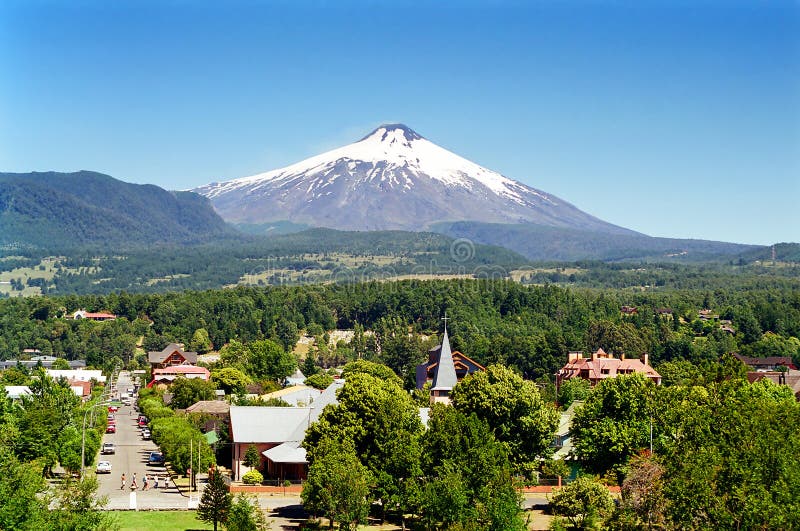 Chile pucon villarica wulkan