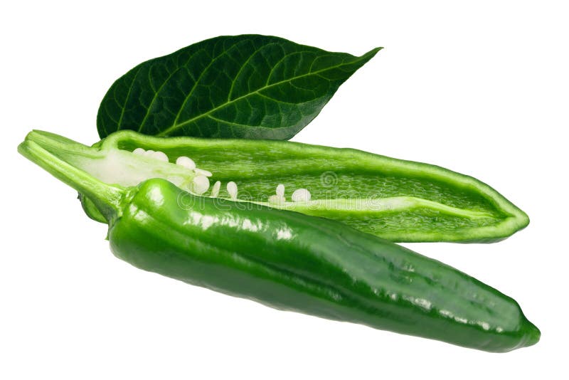 Numex Heritage 6-4 chile peppers C. annuum. Clipping paths for each. Numex Heritage 6-4 chile peppers C. annuum. Clipping paths for each