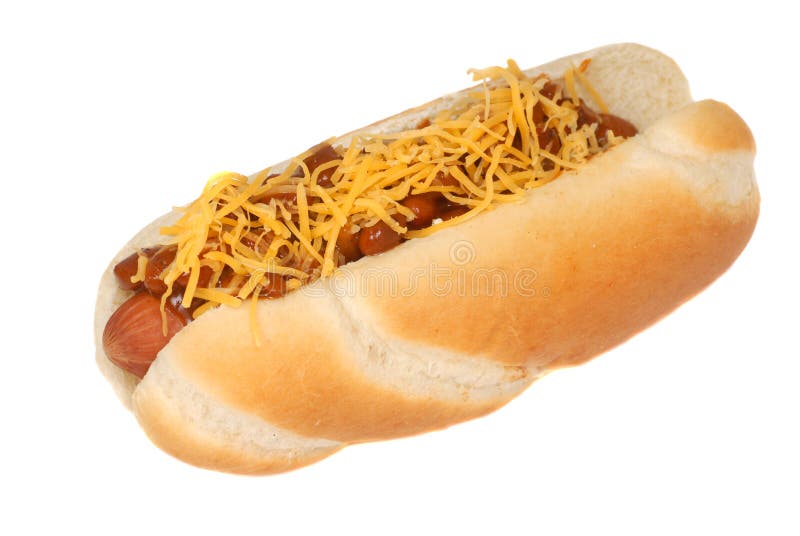 Chili cheese hot dog stock photo. Image of beef, roll 8841276