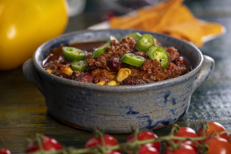 Chili con carne stock photo. Image of beef, spanish 270463940