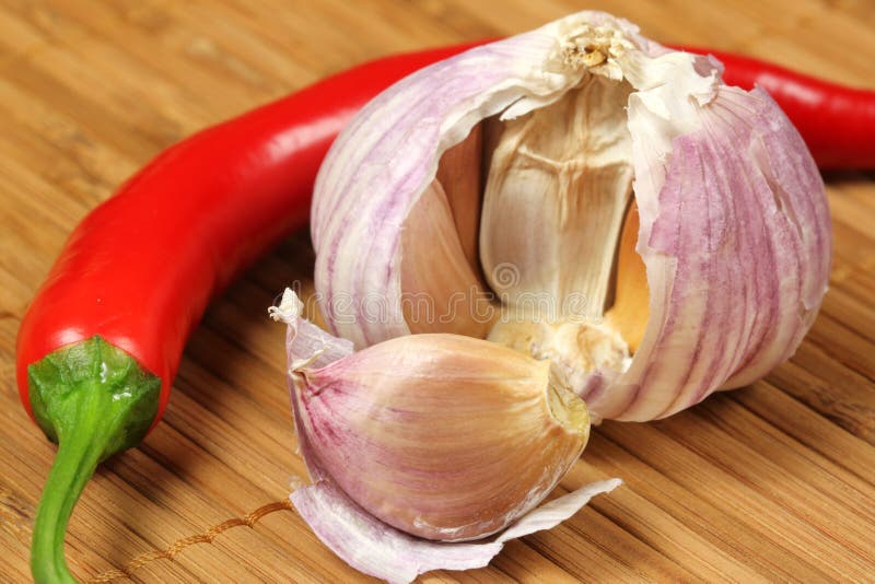 Chili and garlic spices stock image. Image of culture 13433019