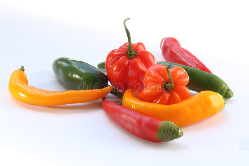 Chili pepper mix stock image. Image of paprika, yellow 53728217