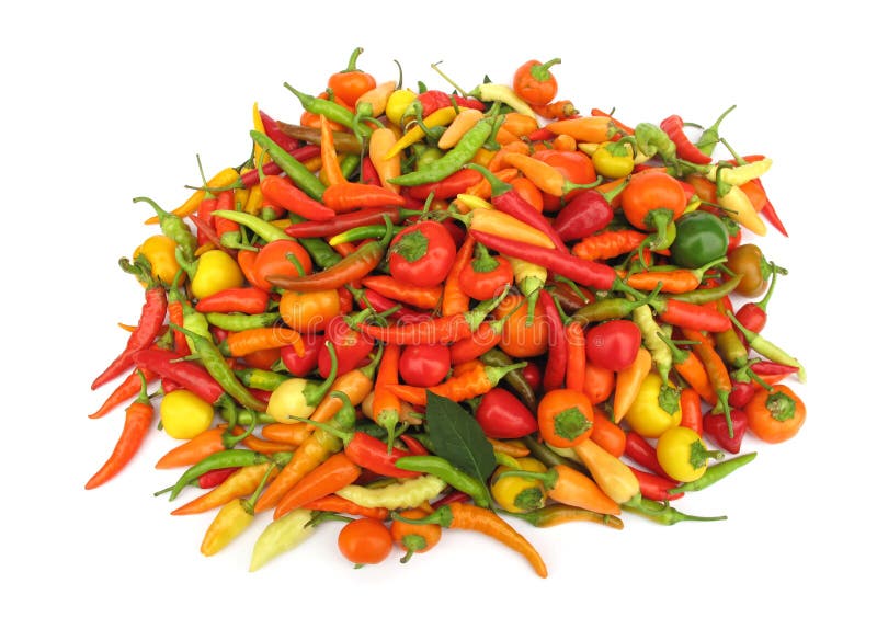 Chili peppers paprika in red dish