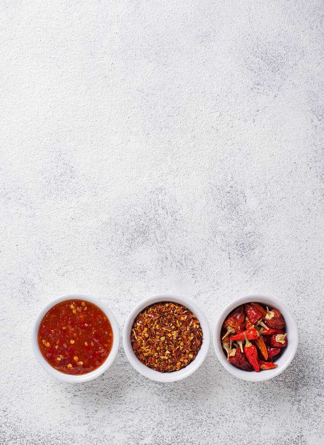 Chili Sauce with Dried Peppers Stock Photo Image of spicy, concrete 140888298