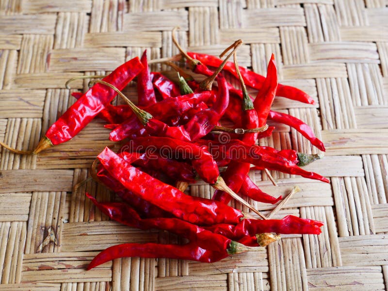 Chili susz? ca pieprzowa czerwie? fotografia royalty free