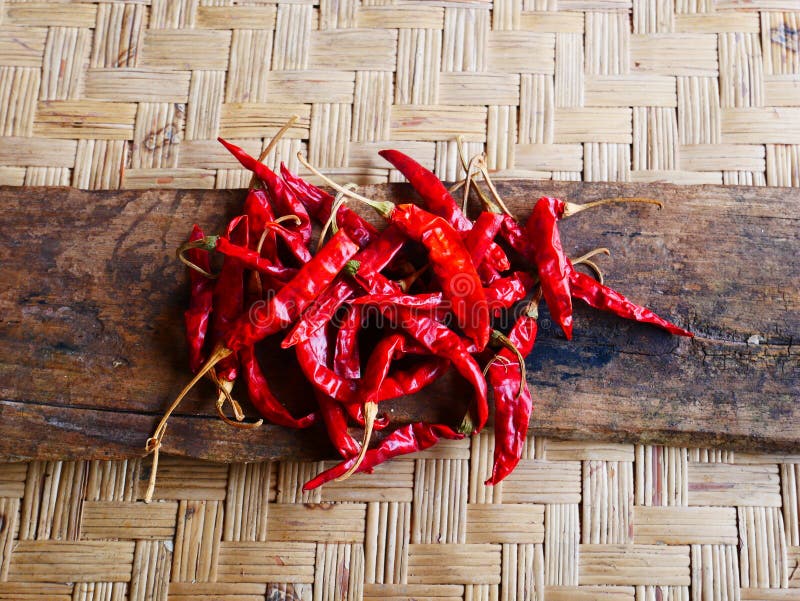 Chili susz? ca pieprzowa czerwie? zdjęcia stock