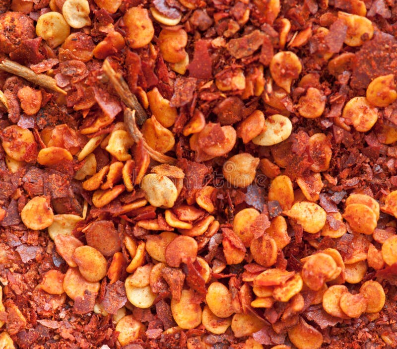 Red ground chili powder background. Red ground chili powder background