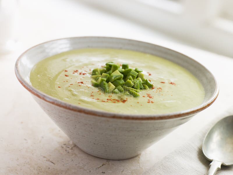 Chilled Avocado Chilli and Cumin Soup