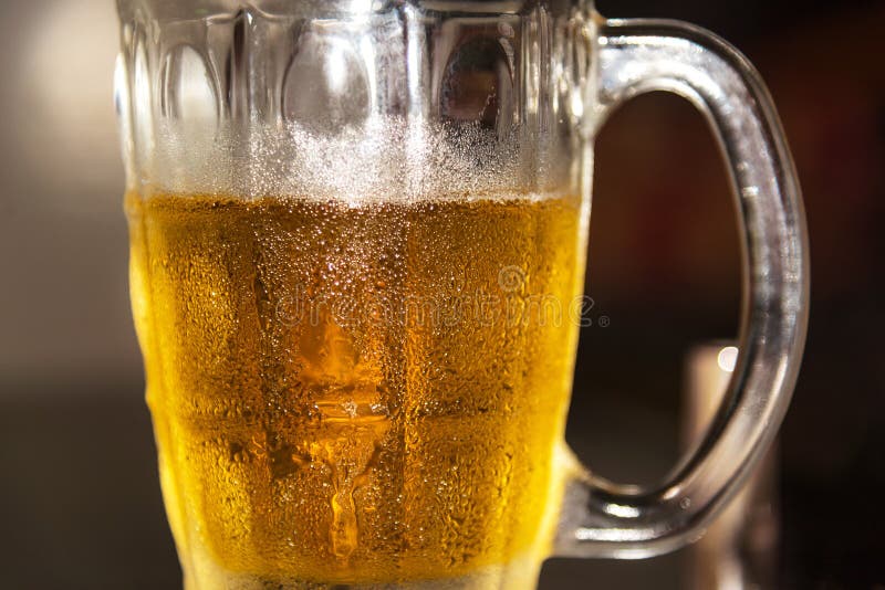 Chilled Beer Glass stock image. Image of drink, popular 90849585