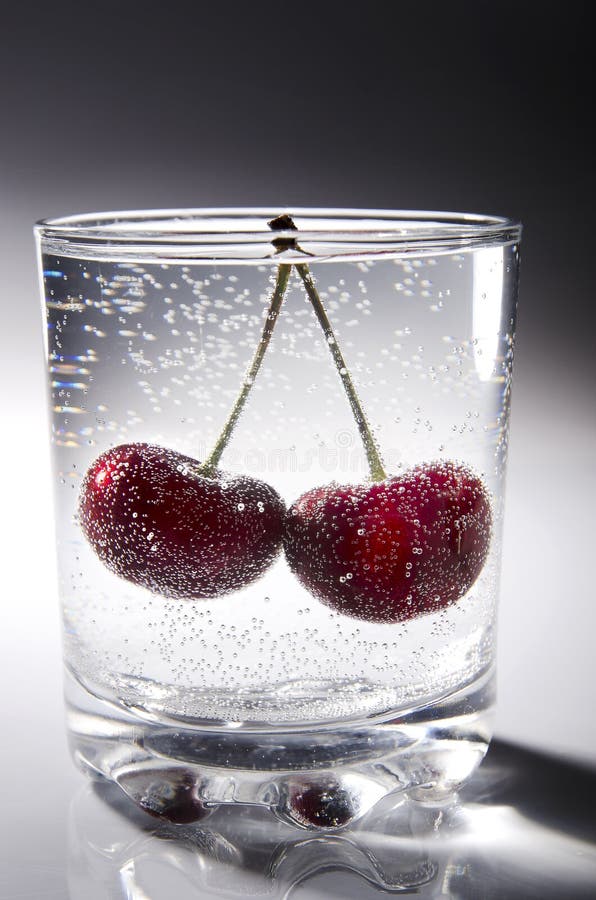 chilled water glass