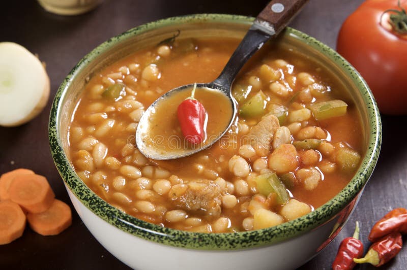 Chilli bowl stock image. Image of chili, calories, bowl 11982049