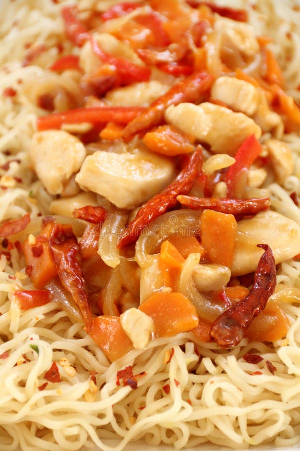 Chilli Chicken Stir Fry stock image Chilli Chicken Stir Fry stock image