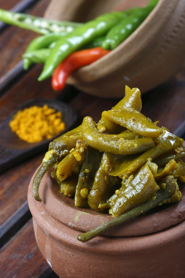 Chilli Pickle - a Popular Indian Pickle Stock Photo - Image of food ...