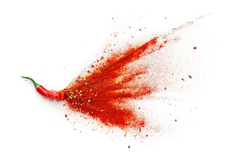 Chilli, Red Pepper Flakes and Chilli Powder Stock Photo Image of