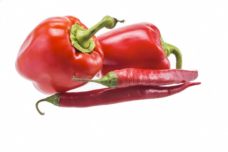 Chilli and Sweet Pepper As Smile and Eyes. Bearded Farmer Hold Peppers