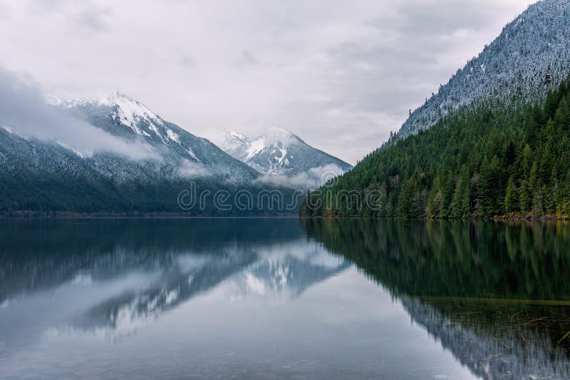 The Chilliwack Lake in the Chilliwack Lake Provincial Park royalty free stock images The Chilliwack Lake in the Chilliwack Lake Provincial Park royalty free stock images