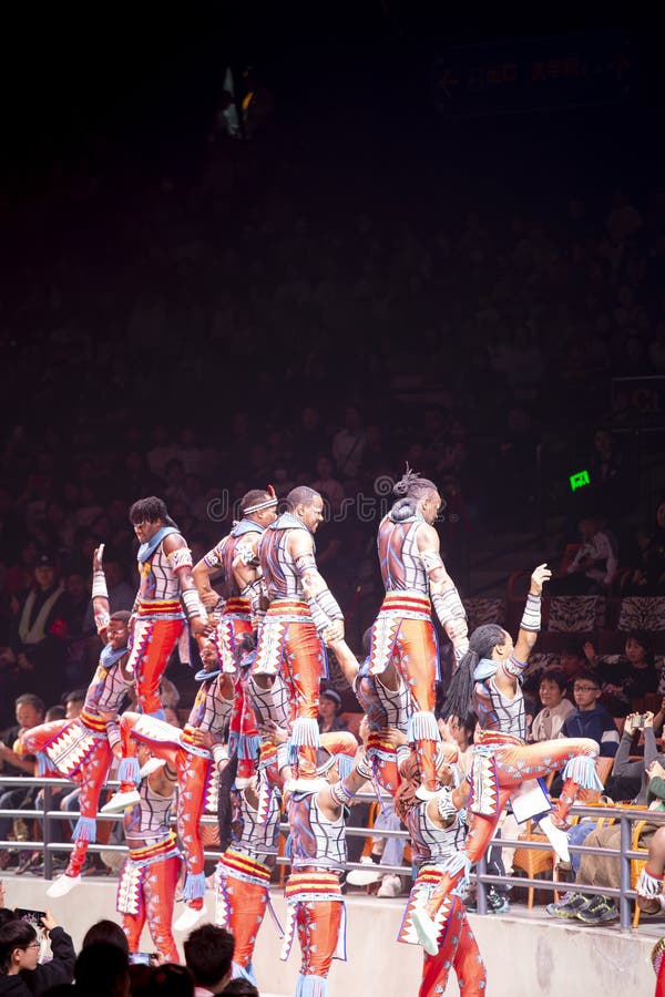 Chimelong International Circus Guangzhou Guangdong China immagine stock