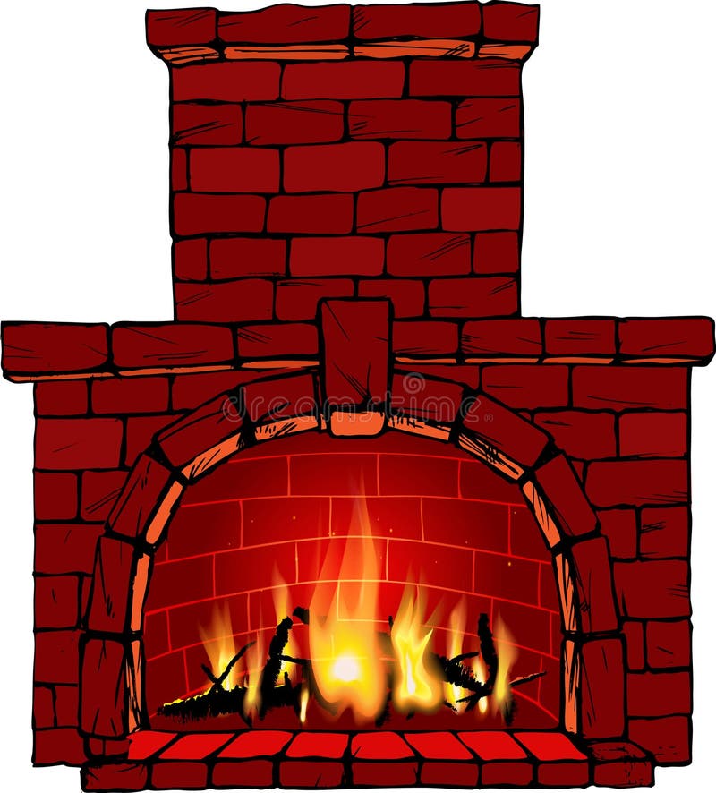Chimenea ilustración del vector. Ilustración de lugar - 34709431