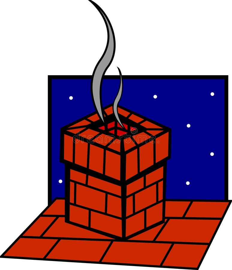Chimenea del ladrillo ilustración del vector. Ilustración de agujero