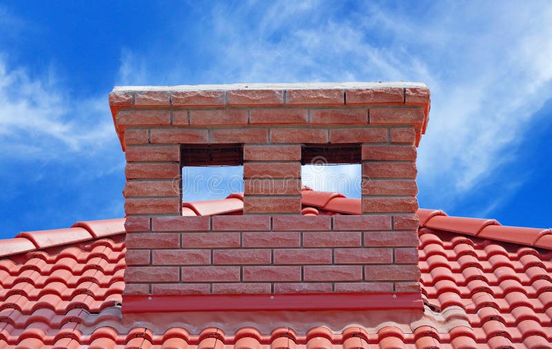 Chimenea del ladrillo foto de archivo. Imagen de urbano - 46744754