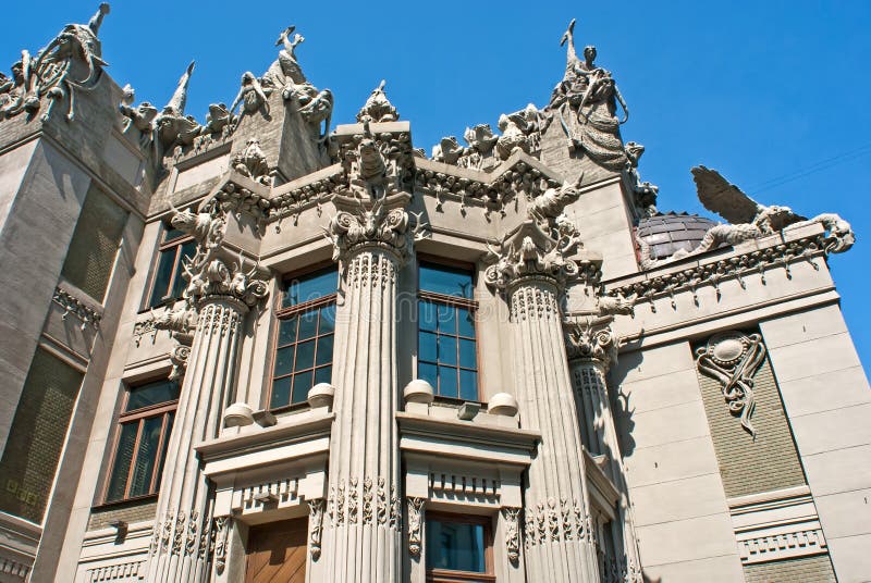 The chimeric house details royalty free stock image