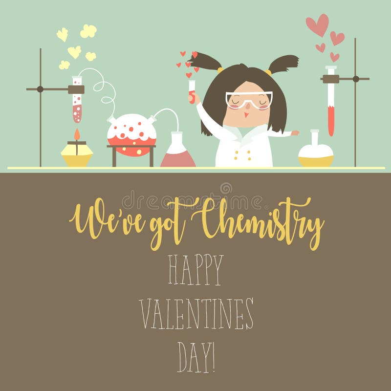 Chimica di amore royalty illustrazione gratis Chimica di amore royalty illustrazione gratis