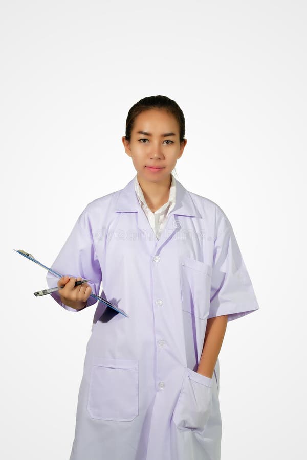 Chimiste de pharmacien et Asiatique de femme de médecin avec le stethosco photos libres de droits Chimiste de pharmacien et Asiatique de femme de médecin avec le stethosco photos libres de droits