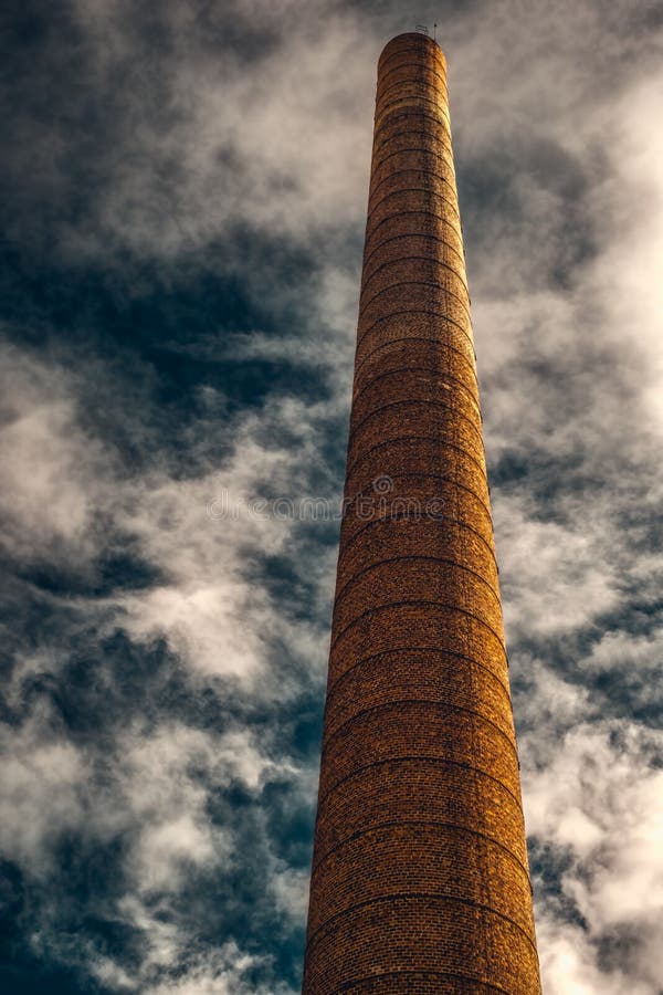 Chimney from below stock photography