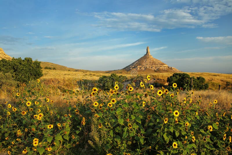 Chimney Rock National Historic Site, western Nebraska, USA