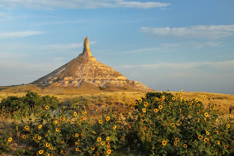 Chimney Rock National Historic Site, western Nebraska, USA