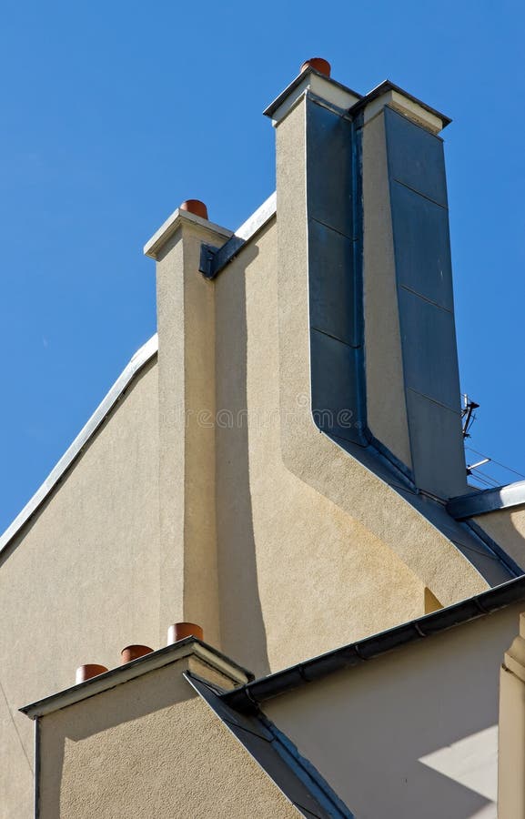 Chimneys and walls stock photo. Image of chimney, geometry 24184912