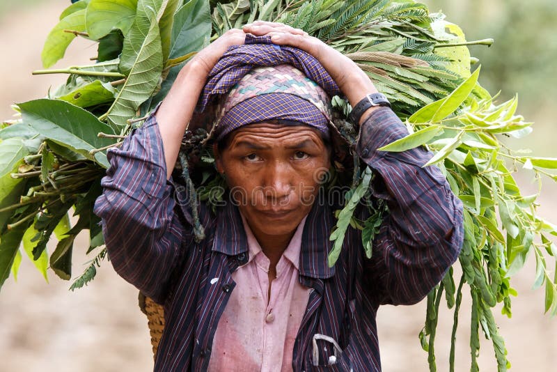 Chin State, Myanmar imagen de archivo
