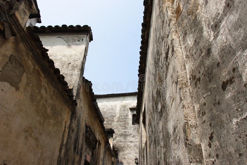 China ancient building in hongcun stock images