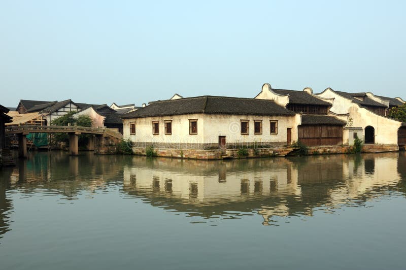 China ancient building in Wuzhen royalty free stock images