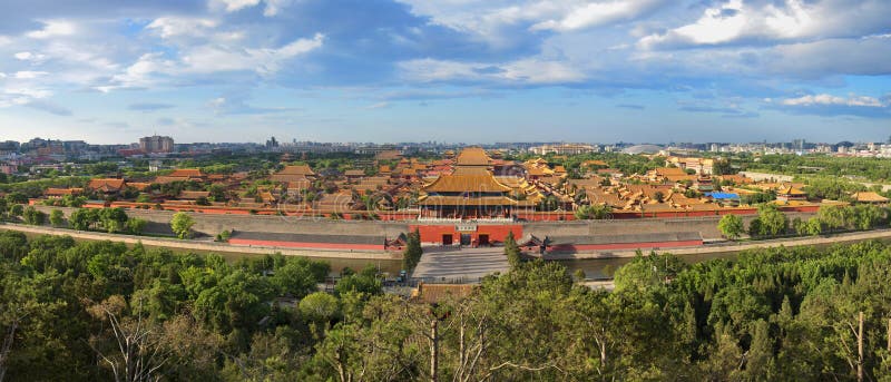 China Beijing Forbidden City palace Panoram