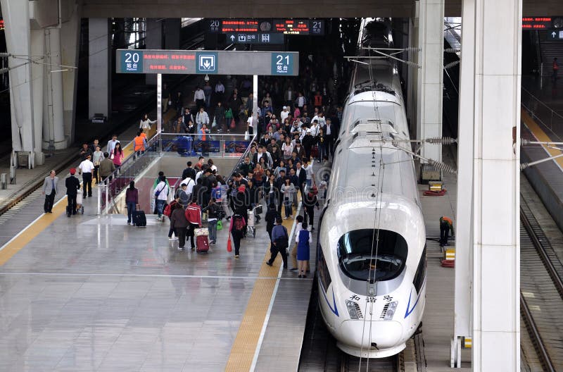 China Beijing Railway ,High Speed ​​Rail royalty free stock photo