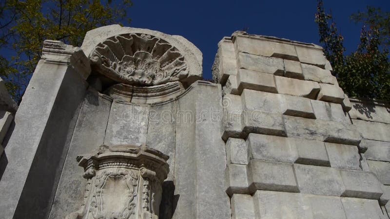 China beijing yuanmingyuan,history legacy wreckage,royal garden pillars.