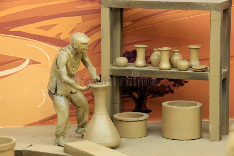 China clay sculpture stock image. Image of cute, china 175887165