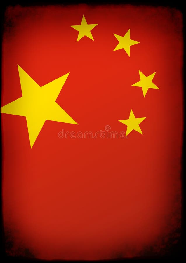 Brushstroke China Flag Stock Illustrations 91 Brushstroke China Flag