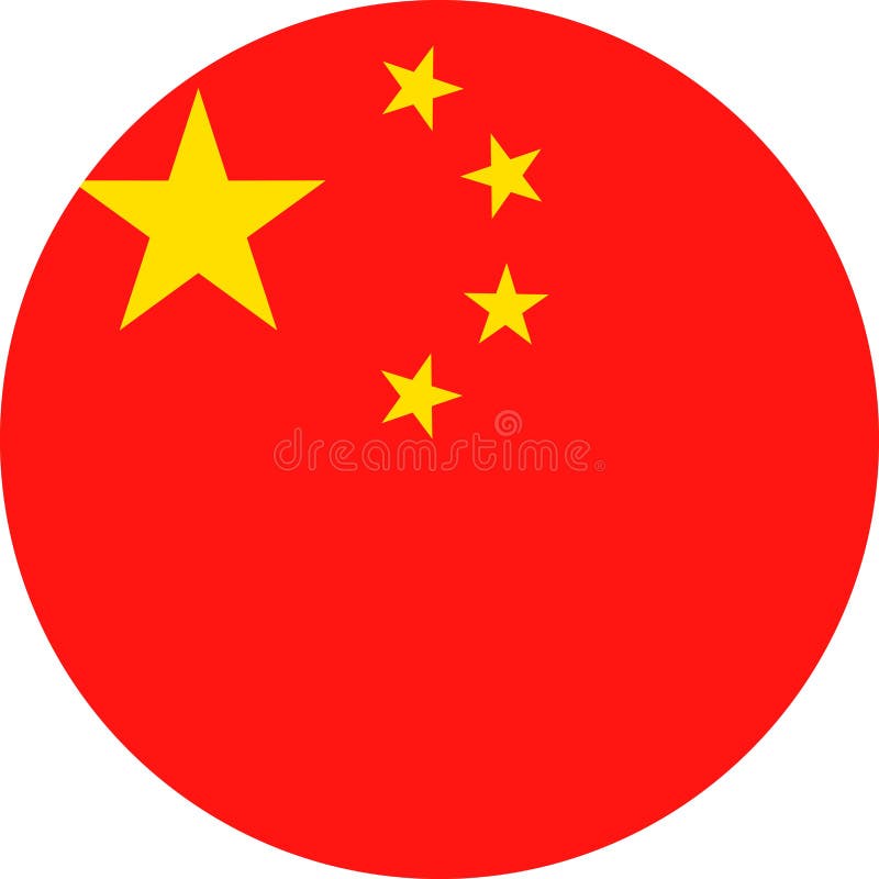 Download China Flag Vector Round Flat Icon Stock Illustration ...