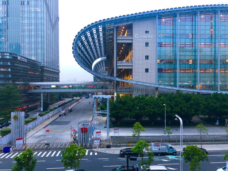 China Import and Export FairCanton Fair Complex in Guangzhou royalty free stock photos