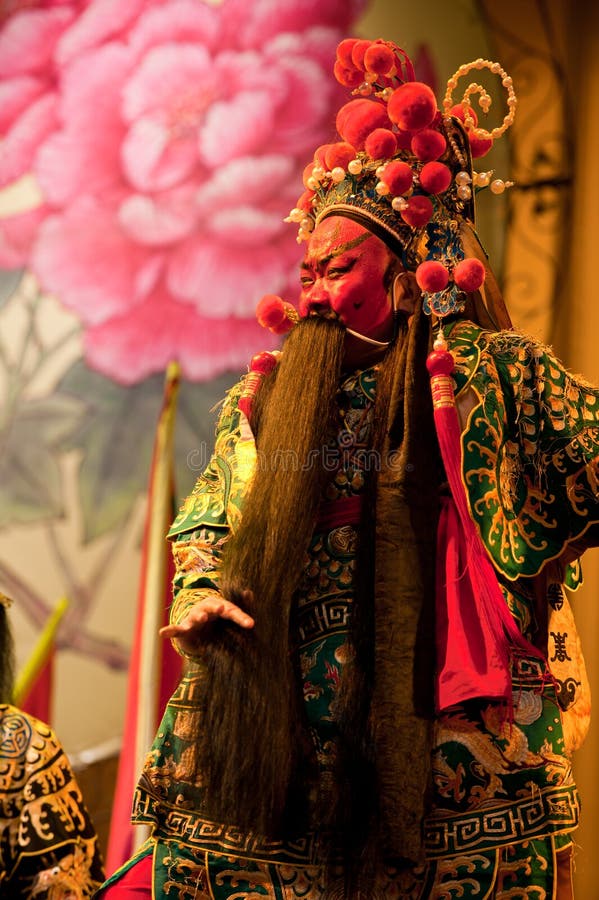 China opera man with red face