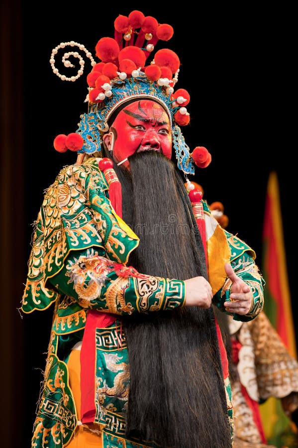 China opera man red face